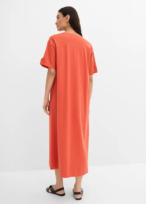 Robe-chemise en coton extensible, bonprix