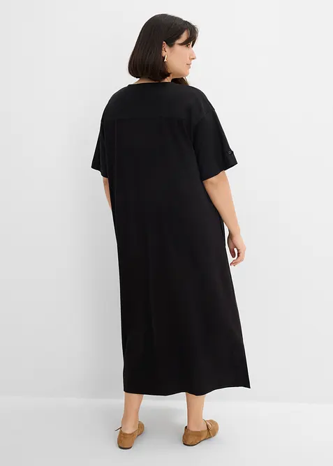 Robe-chemise en coton extensible, bonprix