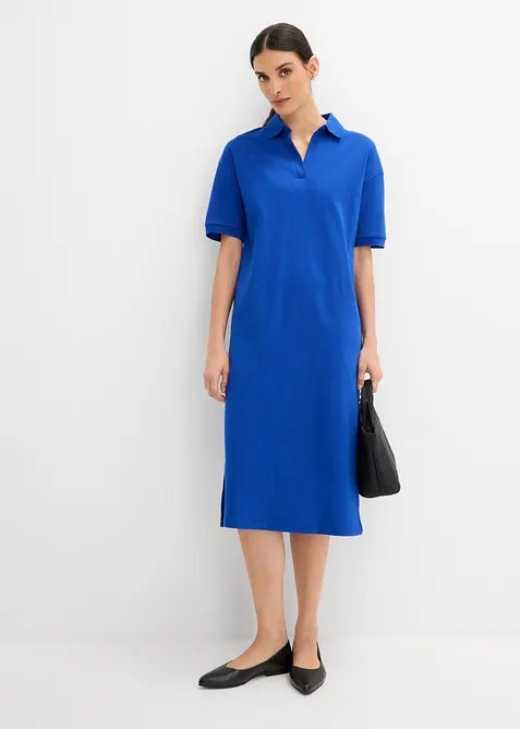 Polo Midikleid aus reiner Bio-Baumwolle, bonprix