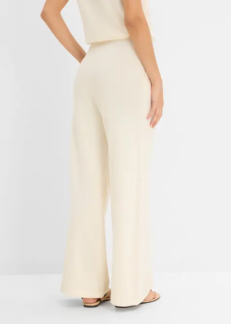 Pantalon large en maille estivale, bonprix