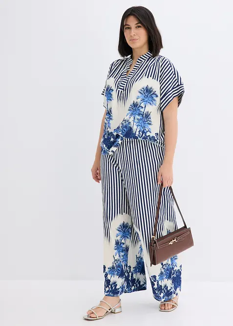 Blouse fluide en viscose m&eacute;lang&eacute;e, bonprix