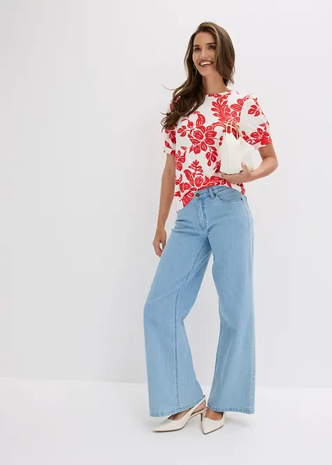 T-shirt doux en viscose extensible, bonprix