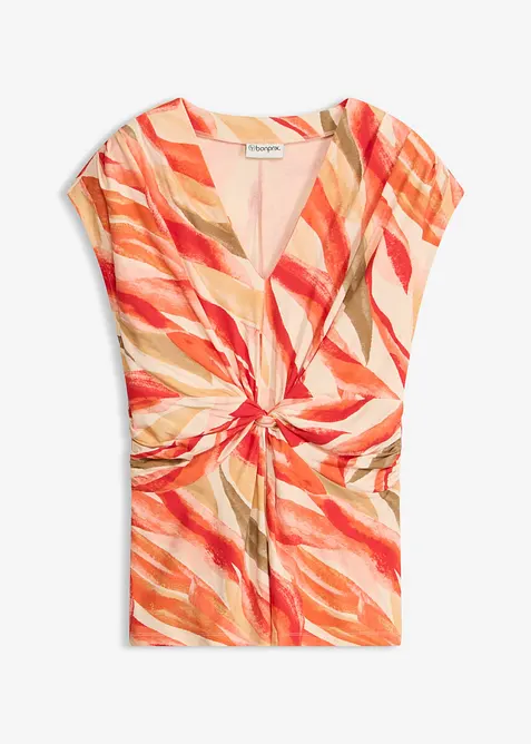 Shirt mit Drapierung aus softem Viskose-Mix, bonprix