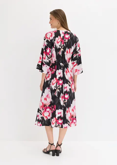 Midikleid aus flie&szlig;endem Viskose-Mix, bonprix