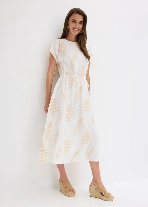 Midikleid mit Stickerei, bonprix