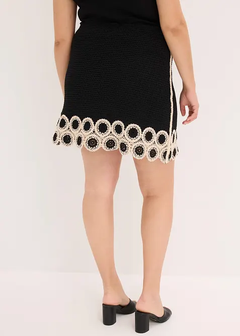Jupe en maille 100% coton, bonprix
