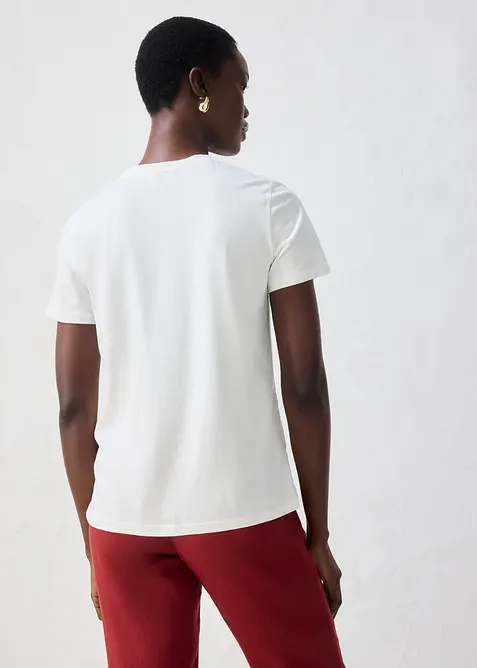 T-shirt avec soie et dentelle au crochet, bonprix