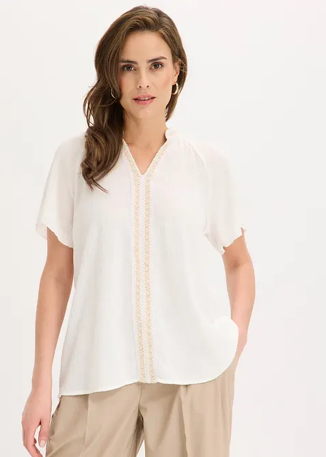 Tunique en viscose effet froiss&eacute;, bonprix