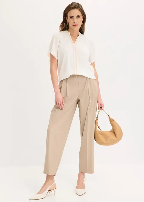 Tunique en viscose effet froiss&eacute;, bonprix