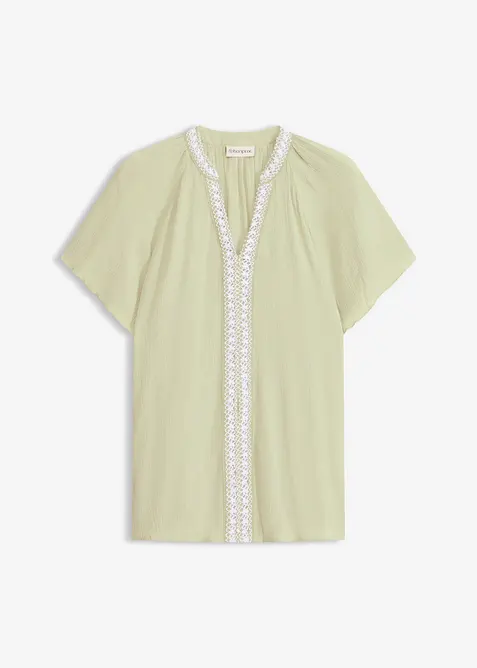 Viskose-Tunika mit Crinkle-Effekt, bonprix
