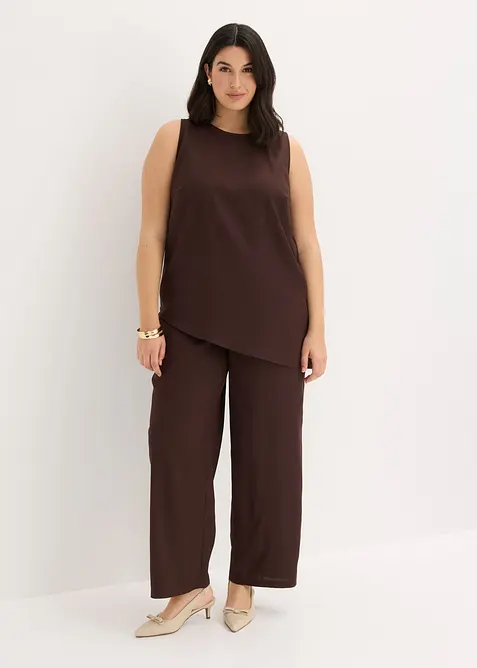 Top mit Leinenmischung, bonprix