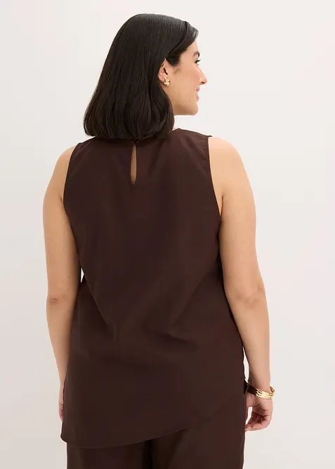 Top mit Leinenmischung, bonprix