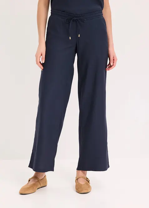 Marlenehose mit Leinenmischung, bonprix