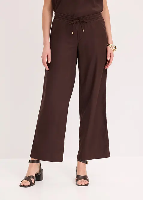 Marlenehose mit Leinenmischung, bonprix