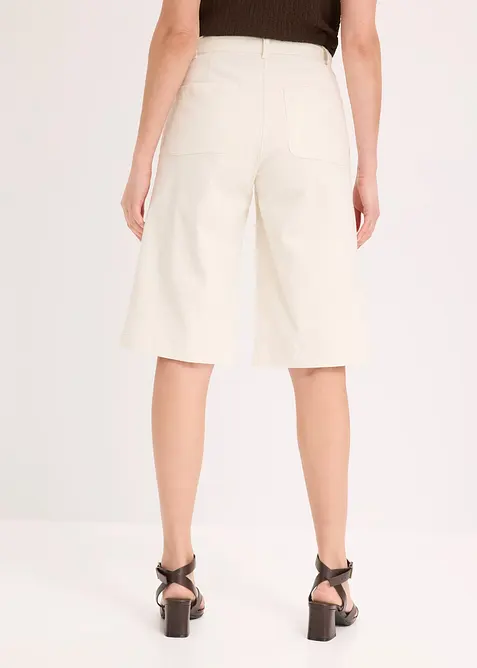 Bermuda large en twill extensible, bonprix