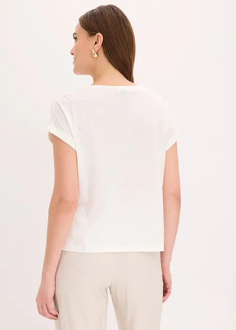 Shirt aus Baumwolle mit Nietenapplikation, bonprix