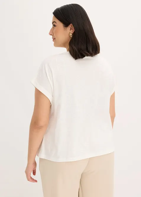 Shirt aus Baumwolle mit Nietenapplikation, bonprix