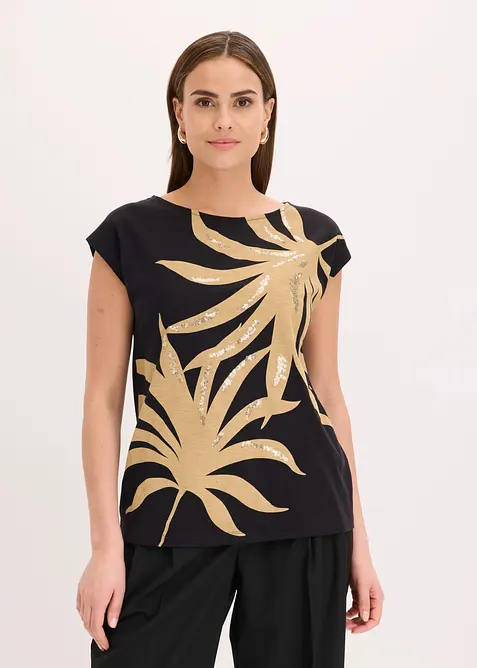 Shirt mit Pailletten, bonprix