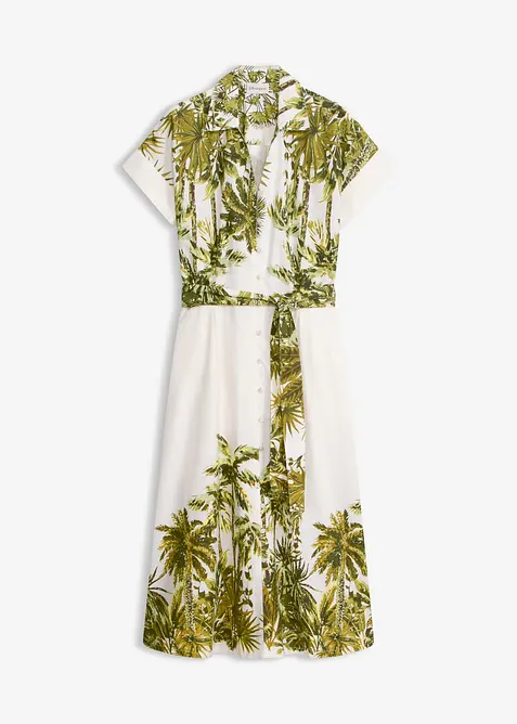Robe-chemise avec lien &agrave; nouer, bonprix