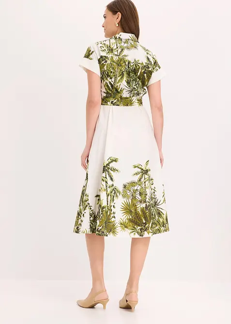 Robe-chemise avec lien &agrave; nouer, bonprix