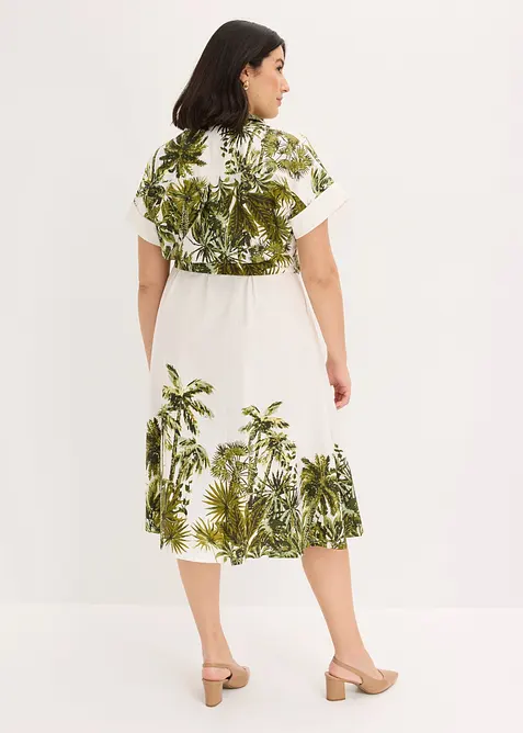 Robe-chemise avec lien &agrave; nouer, bonprix
