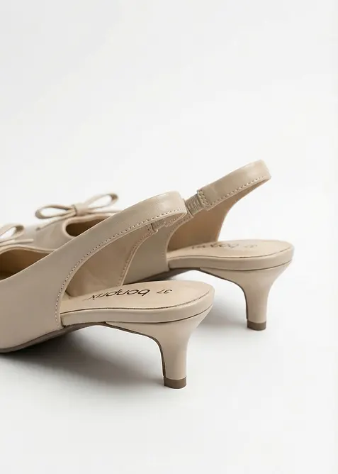 Slingpumps mit Schleife, bonprix