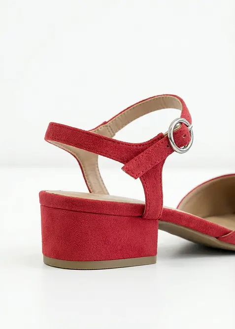 Escarpins slingback &agrave; talon bas, bonprix