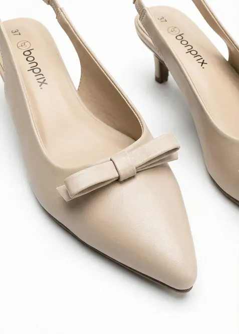 Slingpumps mit Schleife, bonprix