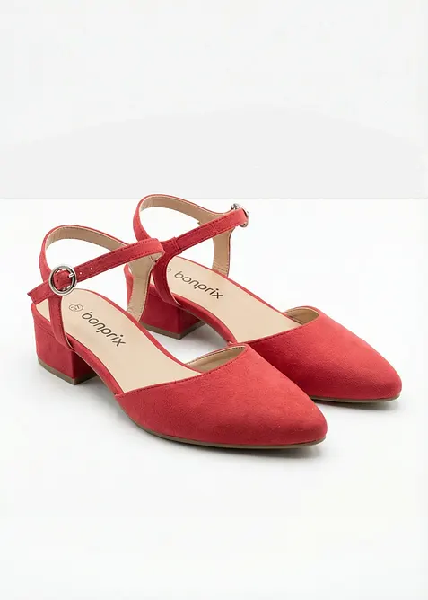 Escarpins slingback &agrave; talon bas, bonprix