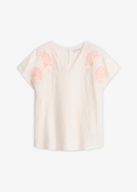 Blouse &agrave; broderies florales, bonprix