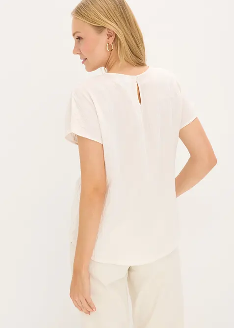 Blouse &agrave; broderies florales, bonprix