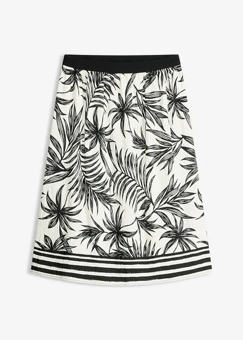 Jupe &agrave; taille &eacute;lastiqu&eacute;e, bonprix