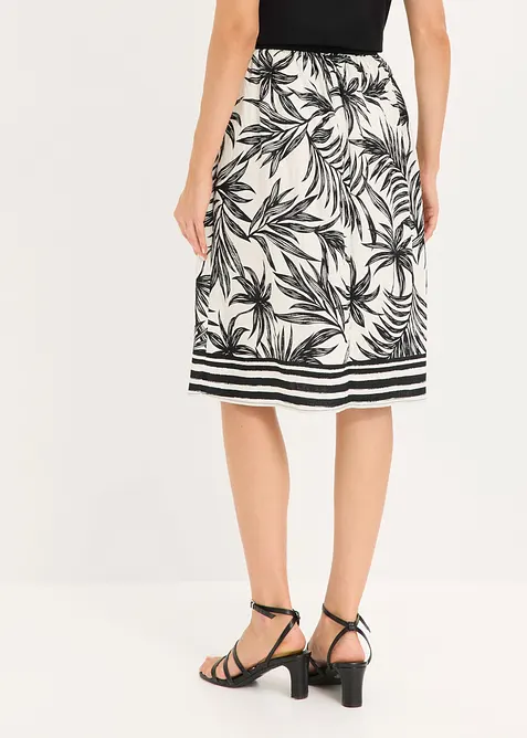Jupe &agrave; taille &eacute;lastiqu&eacute;e, bonprix