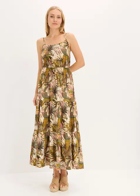 Maxikleid aus flie&szlig;ender Viskose, bonprix