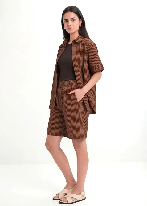 Short confortable &agrave; taille &eacute;lastiqu&eacute;e, bonprix