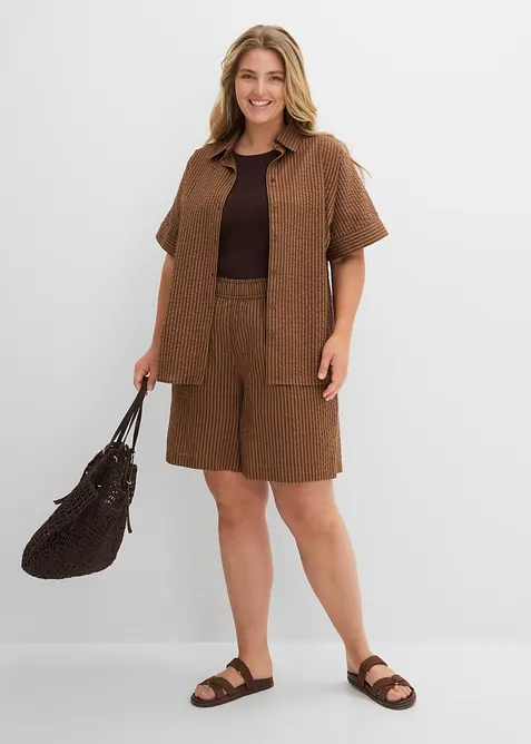 Short confortable &agrave; taille &eacute;lastiqu&eacute;e, bonprix