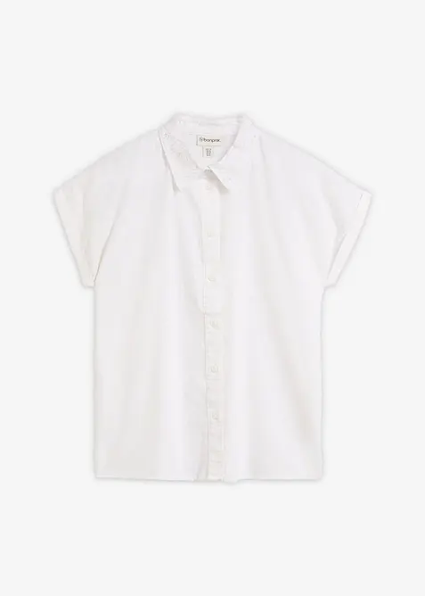 Chemisier en coton &agrave; broderie anglaise, bonprix