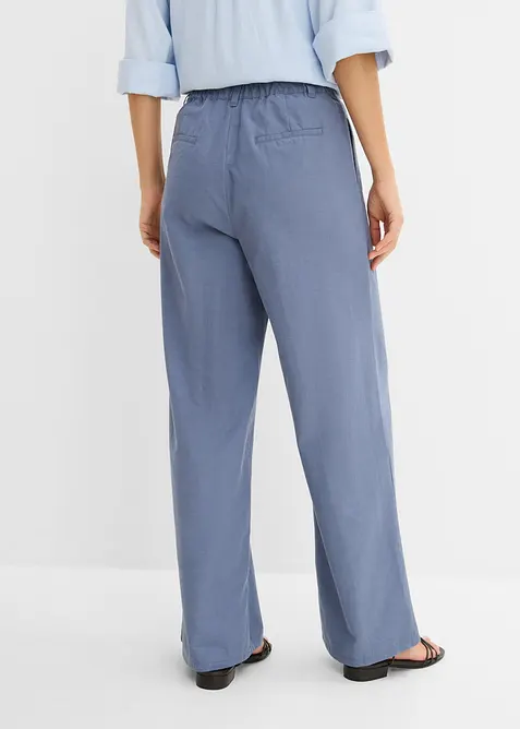 Pantalon large &agrave; pinces, bonprix