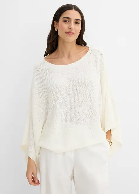Pull kimono en fil ruban, bonprix