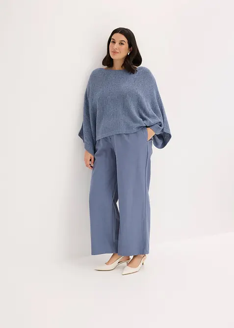 Kimono-Pullover aus B&auml;ndchengarn, bonprix