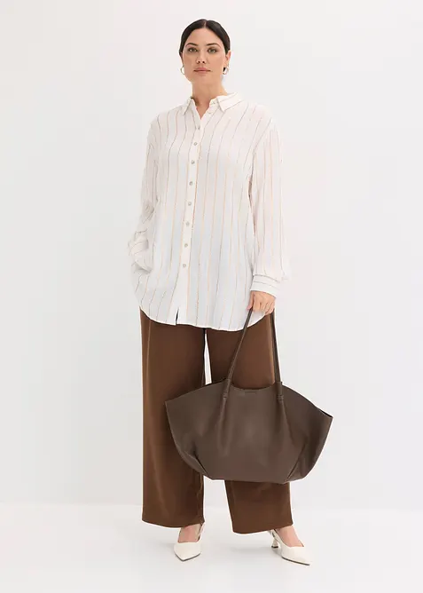 Longbluse mit Glitzereffekt, bonprix