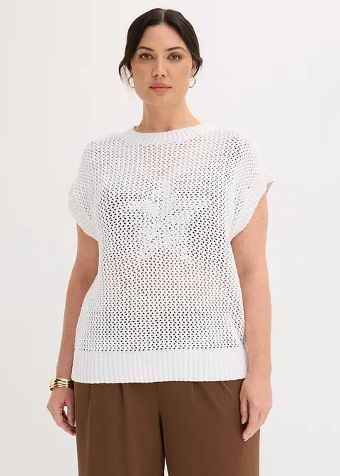 T-shirt en maille 100% coton, bonprix