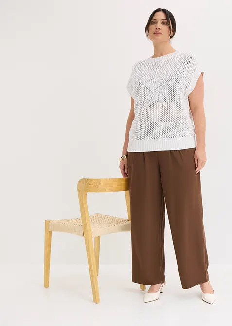 T-shirt en maille 100% coton, bonprix
