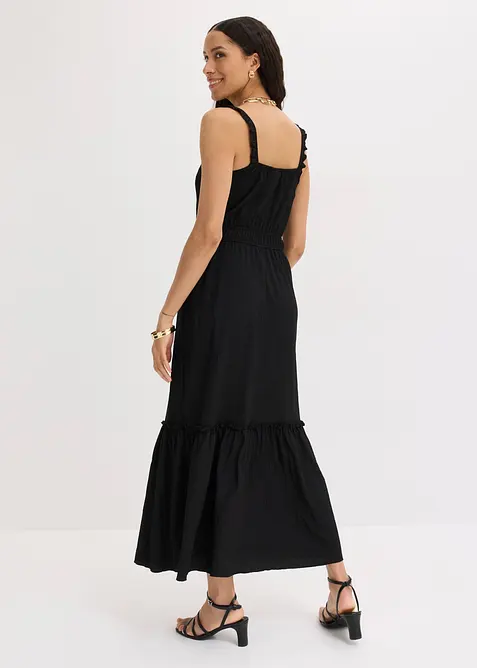 Maxikleid aus strukturiertem Jersey, bonprix