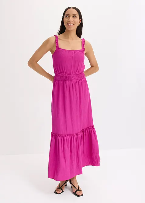 Maxikleid aus strukturiertem Jersey, bonprix