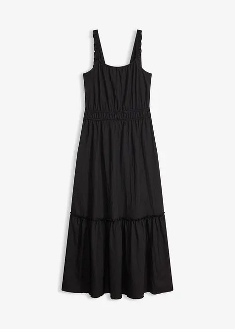 Maxikleid aus strukturiertem Jersey, bonprix