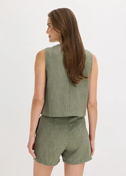 Gilet sans manches &agrave; col rond, bonprix