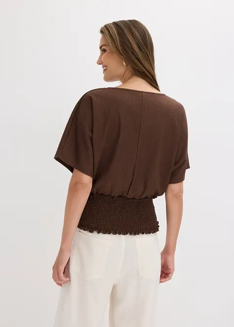 T-shirt en cr&ecirc;pe textur&eacute;, bonprix