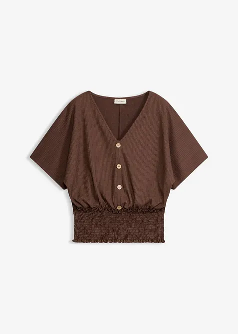 T-shirt en cr&ecirc;pe textur&eacute;, bonprix