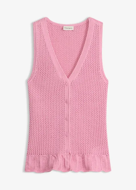 Gilet sans manches en maille, bonprix